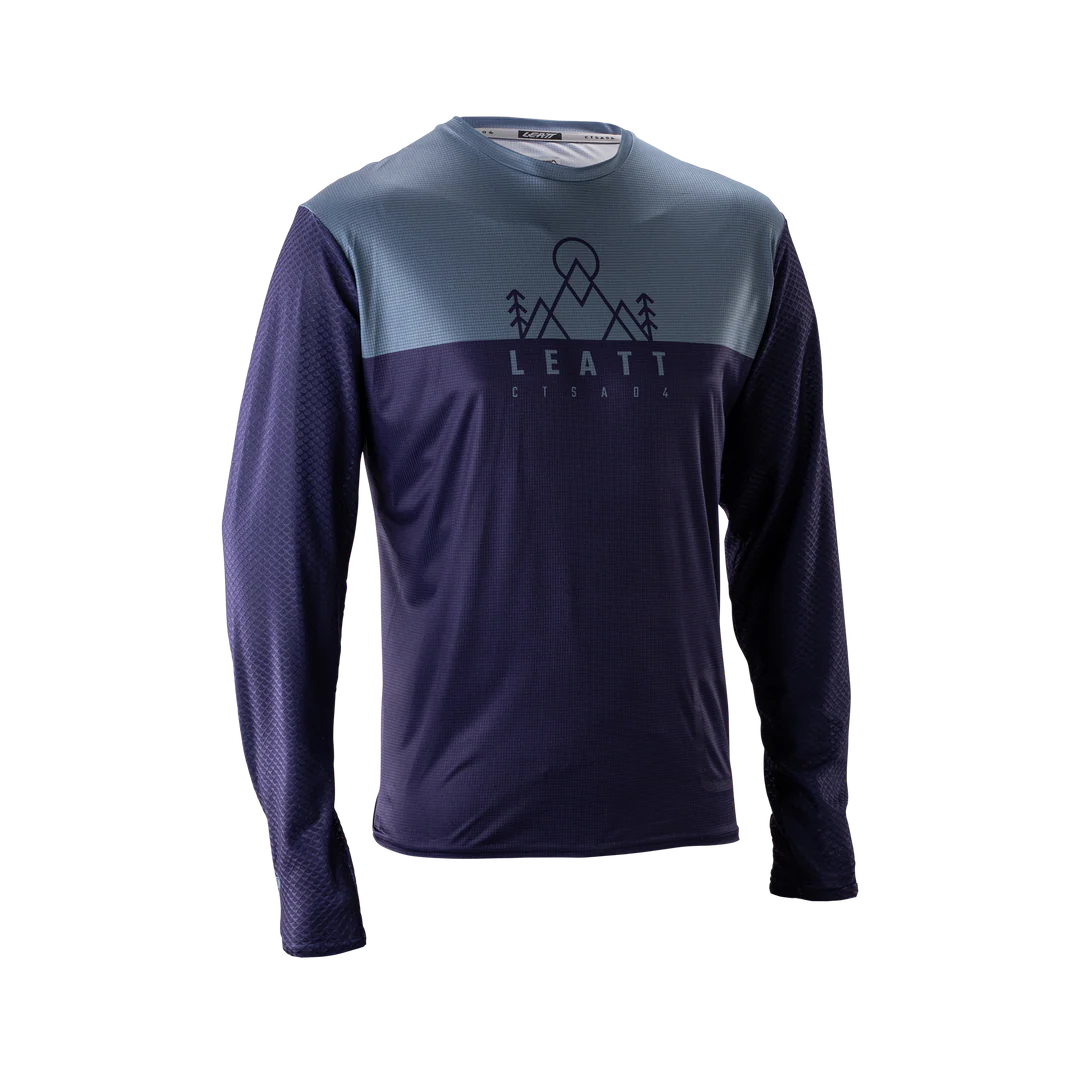 Maglia a maniche lunghe LEATT MTB Trail 3.0 Blu