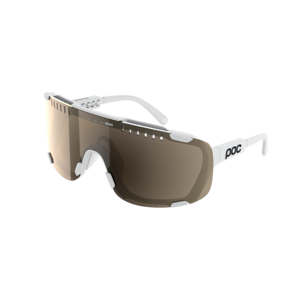 Occhiali POC DEVOUR MID Bianco Lente Clarity Trail Partly Sunny Silver