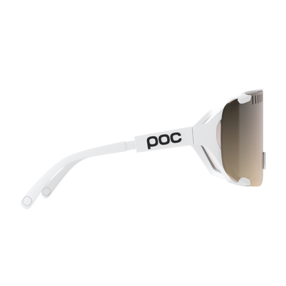 Occhiali POC DEVOUR MID Bianco Lente Clarity Trail Partly Sunny Silver