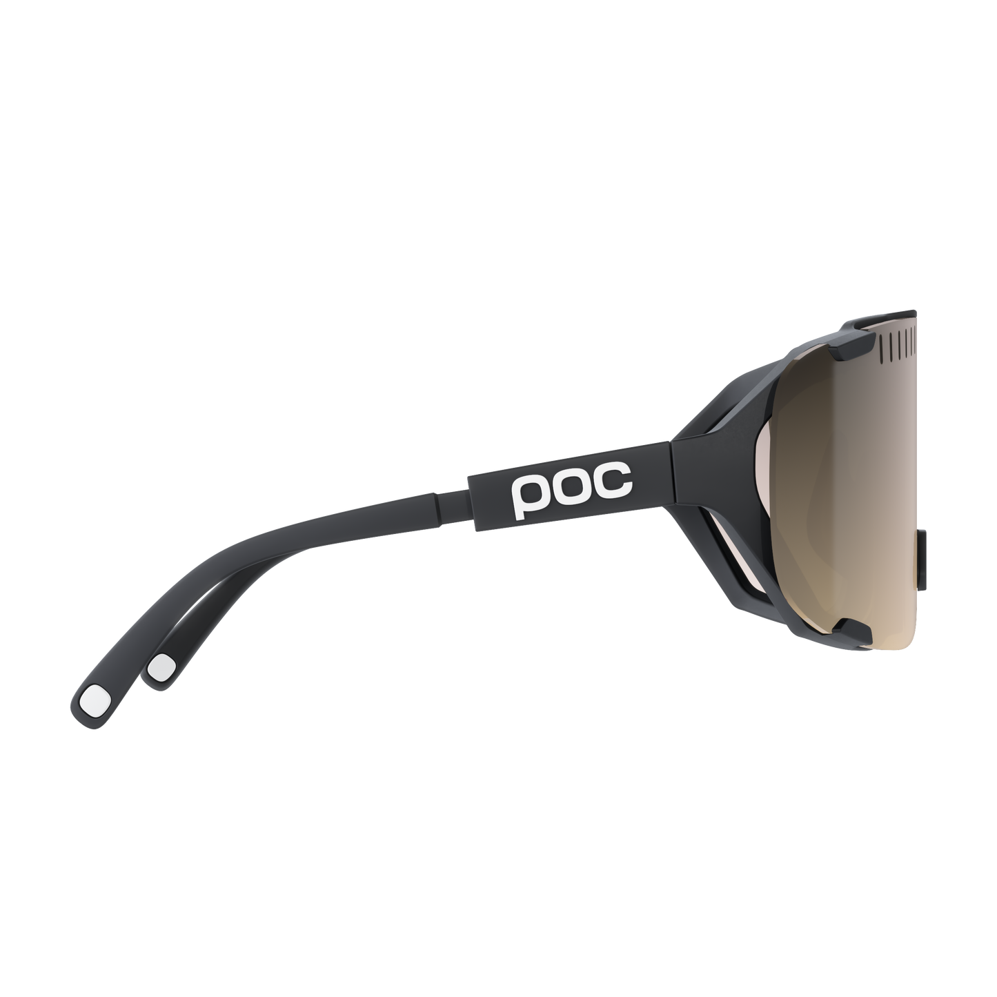 POC DEVOUR MID Occhiali Black Clarity Trail Lente argento parzialmente soleggiata