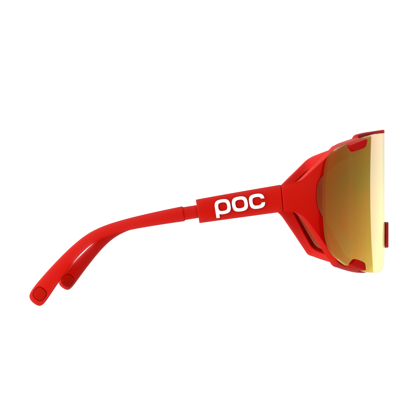 POC DEVOUR MID Occhiali Red Clarity Road Lente oro parzialmente soleggiata