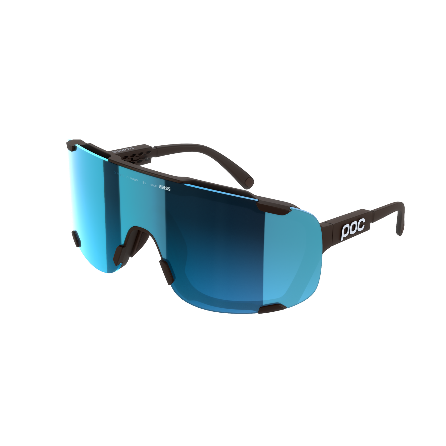POC DEVOUR MID Occhiali da sole con lente marrone Clear Universal Sunny Turchese