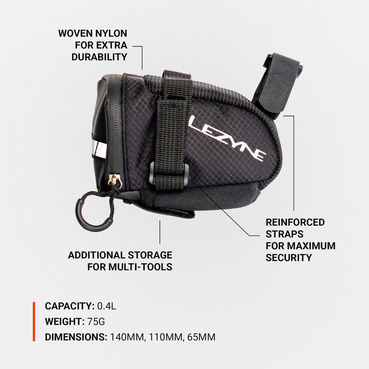 Borsa sottosella LEZYNE Caddy nera