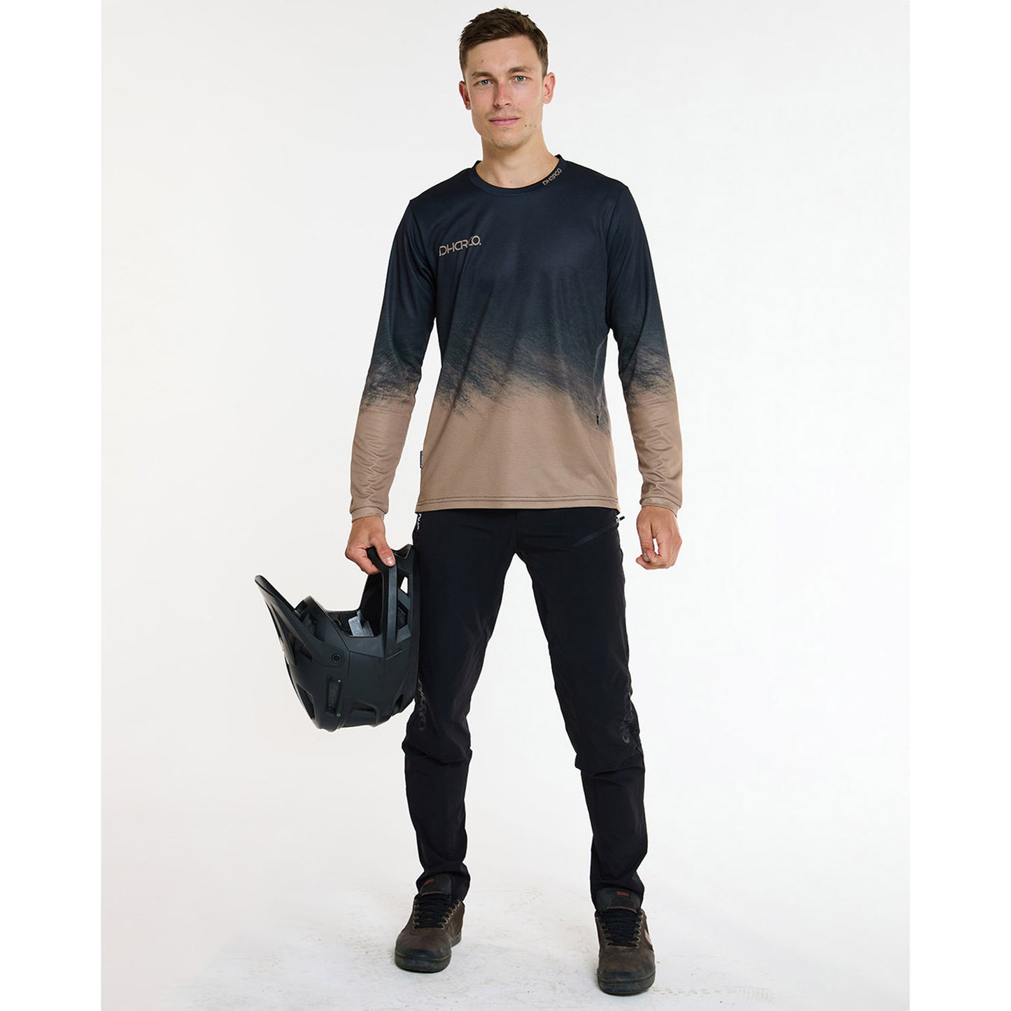 DHARCO GRAVITY ARIZONA Maglia a maniche lunghe nero/marrone