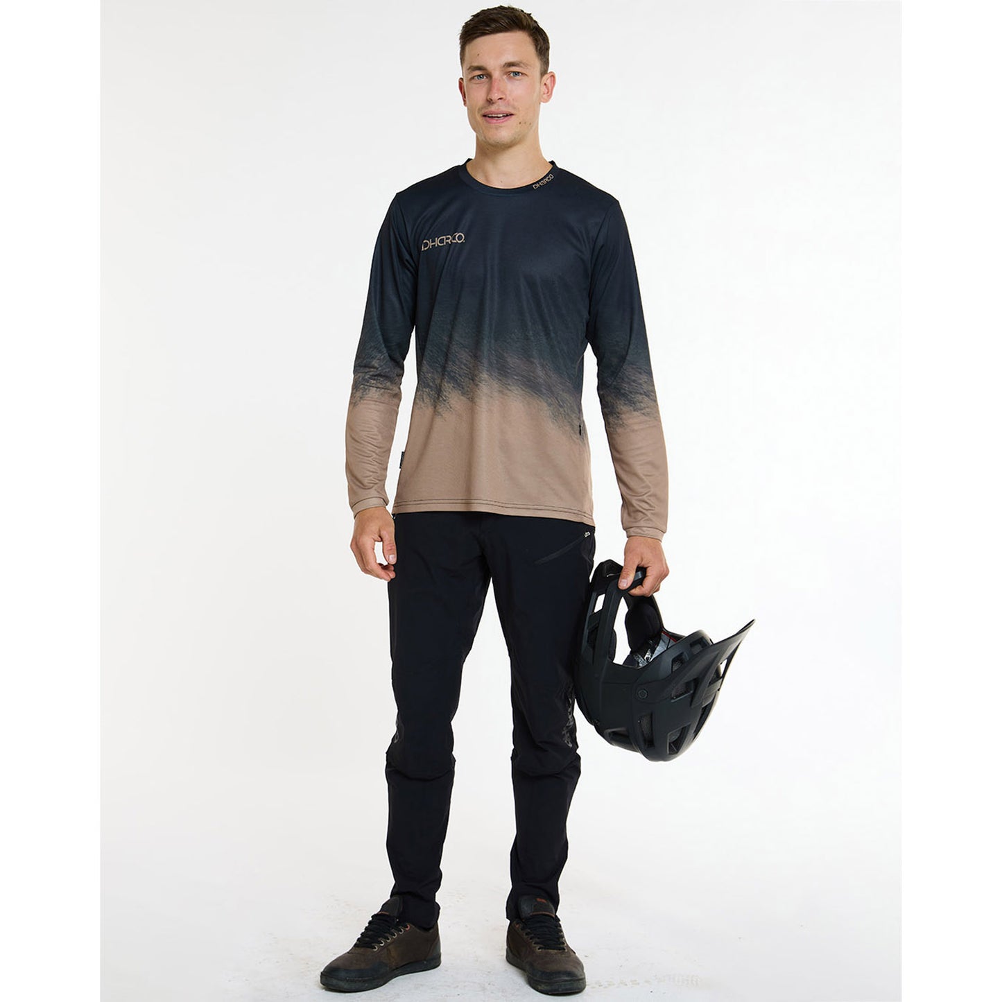 DHARCO GRAVITY ARIZONA Maglia a maniche lunghe nero/marrone