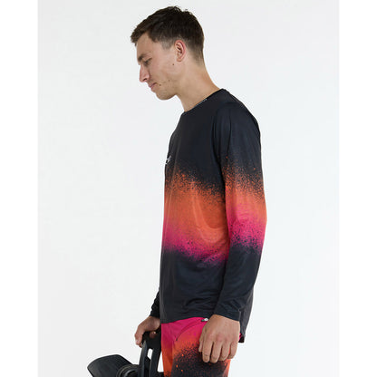 Maglia DHARCO RACE BLACK SNAKE Maniche Lunghe Nero/Arancione