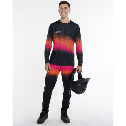 Maglia DHARCO RACE BLACK SNAKE Maniche Lunghe Nero/Arancione