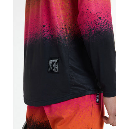 Maglia DHARCO RACE BLACK SNAKE Maniche Lunghe Nero/Arancione