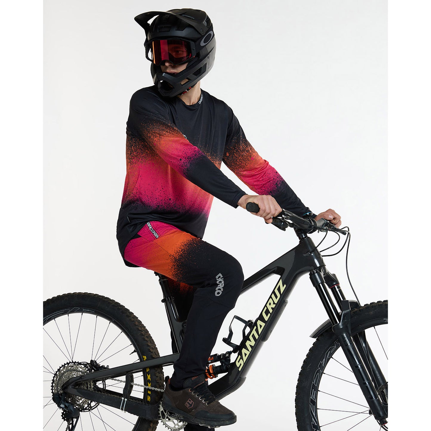 DHARCO GRAVITY BLACK SNAKE Pantaloni Nero/Arancione