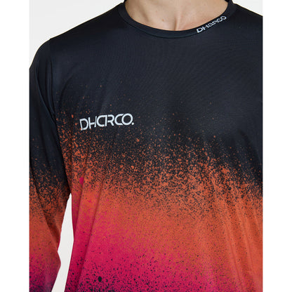 Maglia DHARCO RACE BLACK SNAKE Maniche Lunghe Nero/Arancione