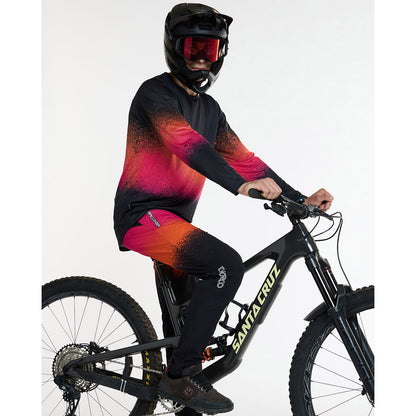Maglia DHARCO RACE BLACK SNAKE Maniche Lunghe Nero/Arancione