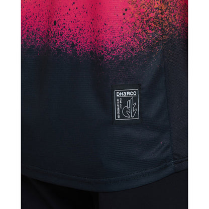 Maglia DHARCO BLACK SNAKE Maniche Corte Nero/Arancione