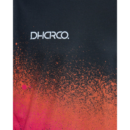 Maglia DHARCO BLACK SNAKE Maniche Corte Nero/Arancione