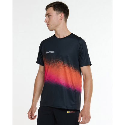 Maglia DHARCO BLACK SNAKE Maniche Corte Nero/Arancione