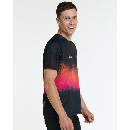 Maglia DHARCO BLACK SNAKE Maniche Corte Nero/Arancione