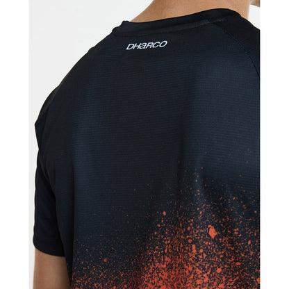 Maglia DHARCO BLACK SNAKE Maniche Corte Nero/Arancione