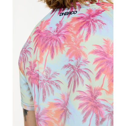Maglia DHARCO HIGHBALL Maniche Corte Rosa/Blu