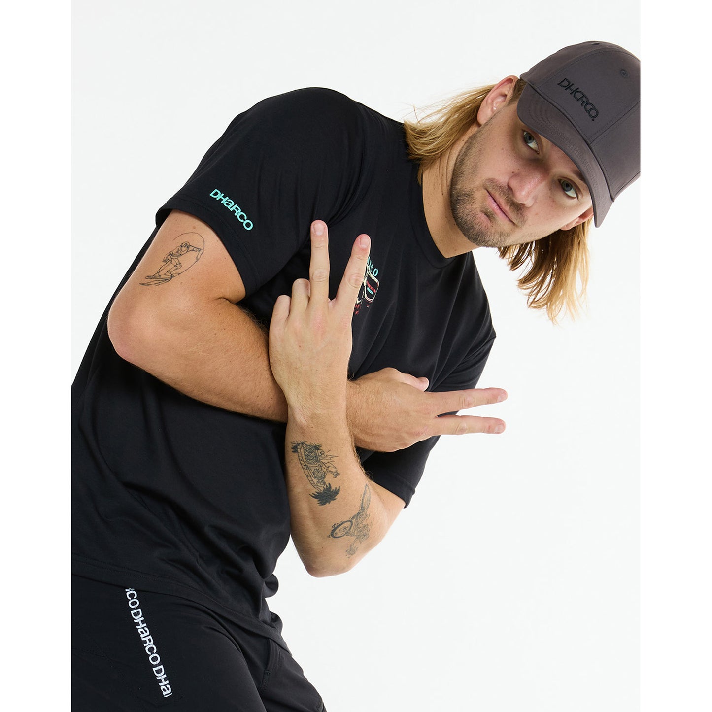 DHARCO EDDIE Maglia TECH TEE a manica corta nera