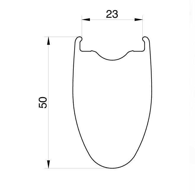 Coppia di ruote MICHE KLEOS 50 Tubeless Ready (bloccaggio centrale)