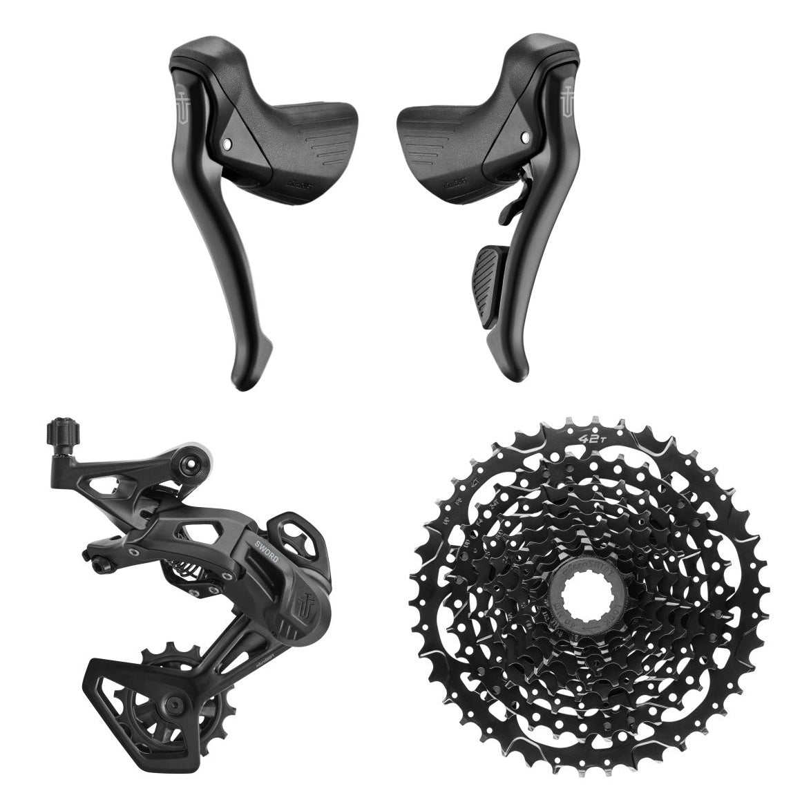 MICROSHIFT Spada nera 1x9v Pacchetto