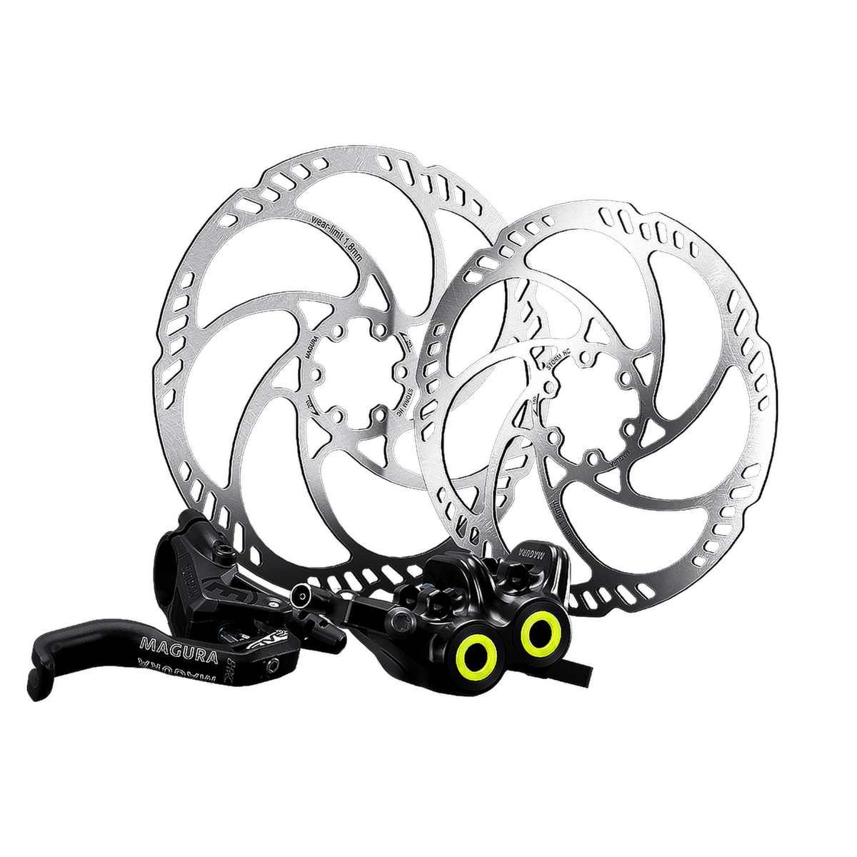 Coppia di freni a disco Magura MT5 Pro Storm HC 203/180 mm