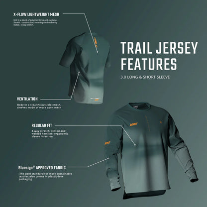 Maglia LEATT MTB TRAIL 3.0 Donna Maniche Lunghe Rosa