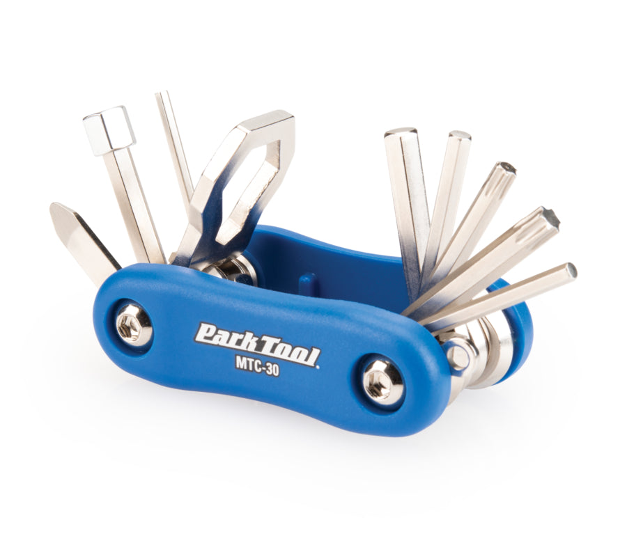 Park Tool MTC-30 aperto con tutti gli attrezzi in vista