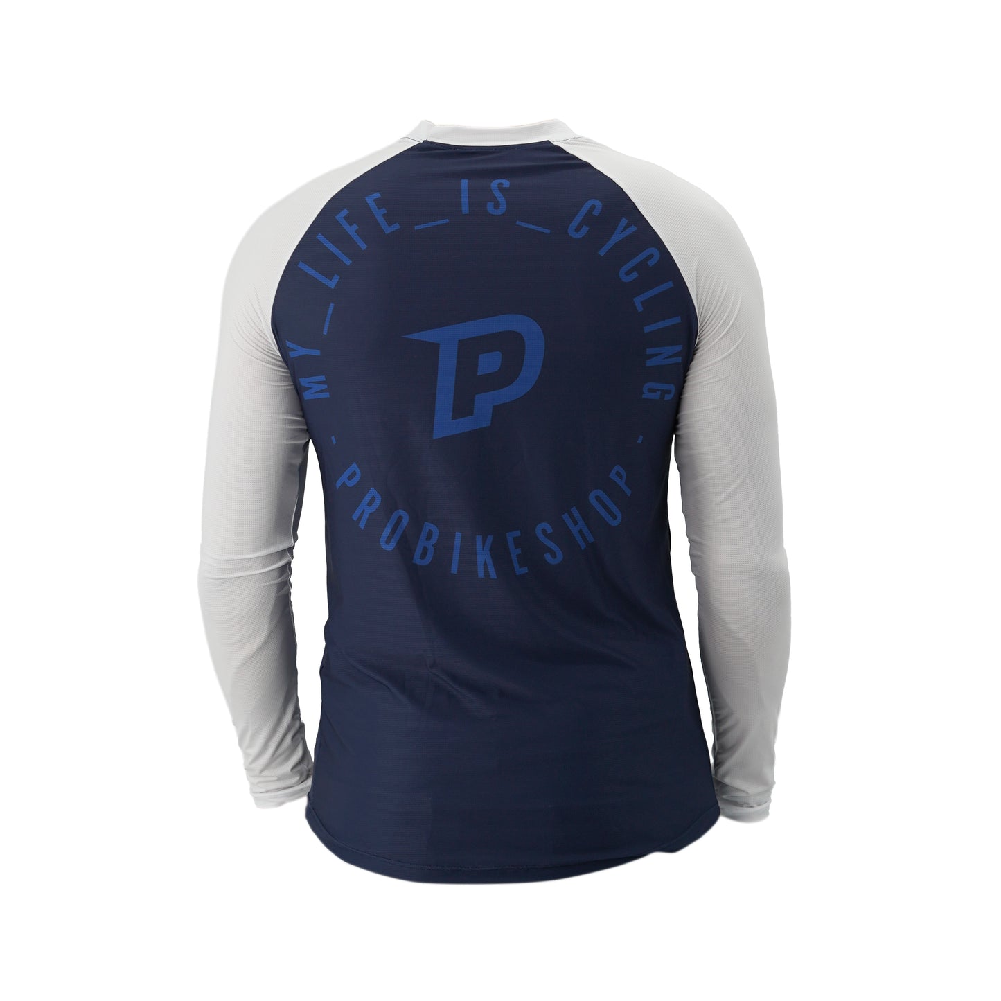 PROBIKESHOP Maglia a manica lunga FREERIDE Navy/Bianco
