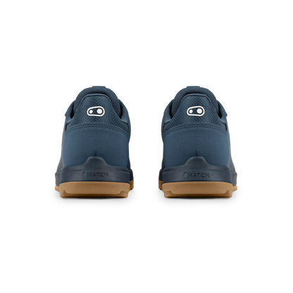 Scarpe MTB CRANKBROTHERS MALLET TRAIL LACE CLIP blu/gomma — vista posteriore