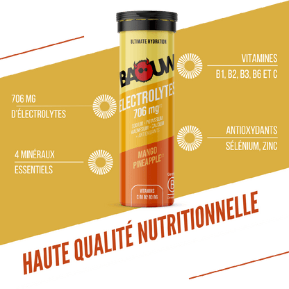 Bevanda Energetica BAOUW (Tubo da 10 Compresse) Mango/Ananas