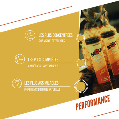 Bevanda Energetica BAOUW (Tubo da 10 Compresse) Mango/Ananas