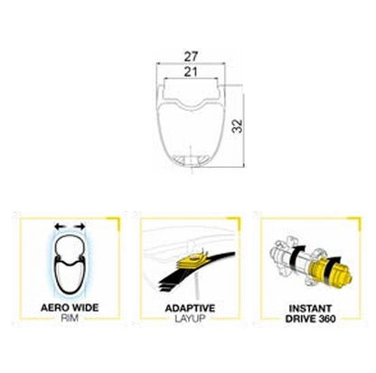 Coppia di Ruote MAVIC COSMIC SL 32 DISC Tubeless Ready (Center Lock) 2025