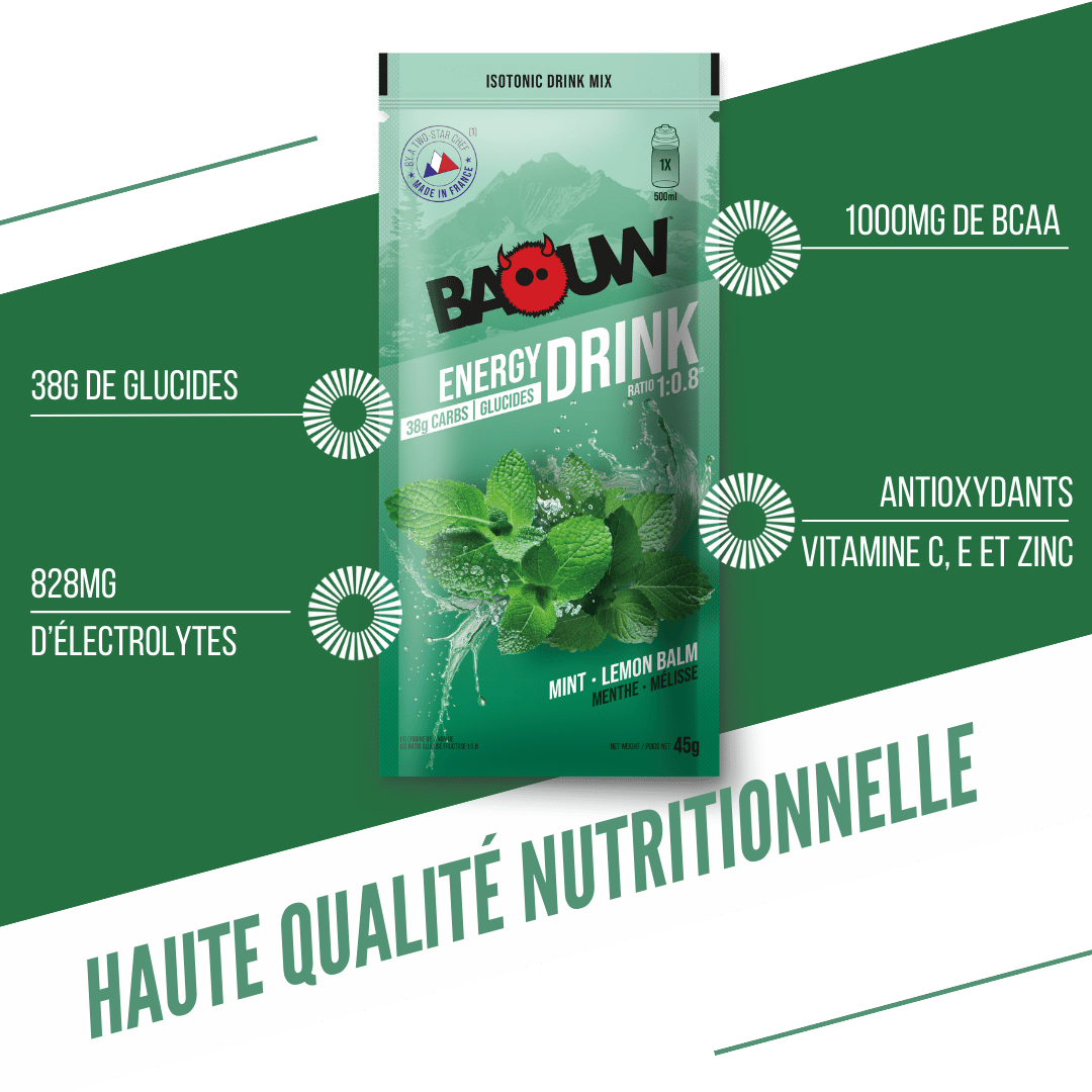 BAOUW ISOTONIC Bevanda energetica (45g) Menta/Melissa