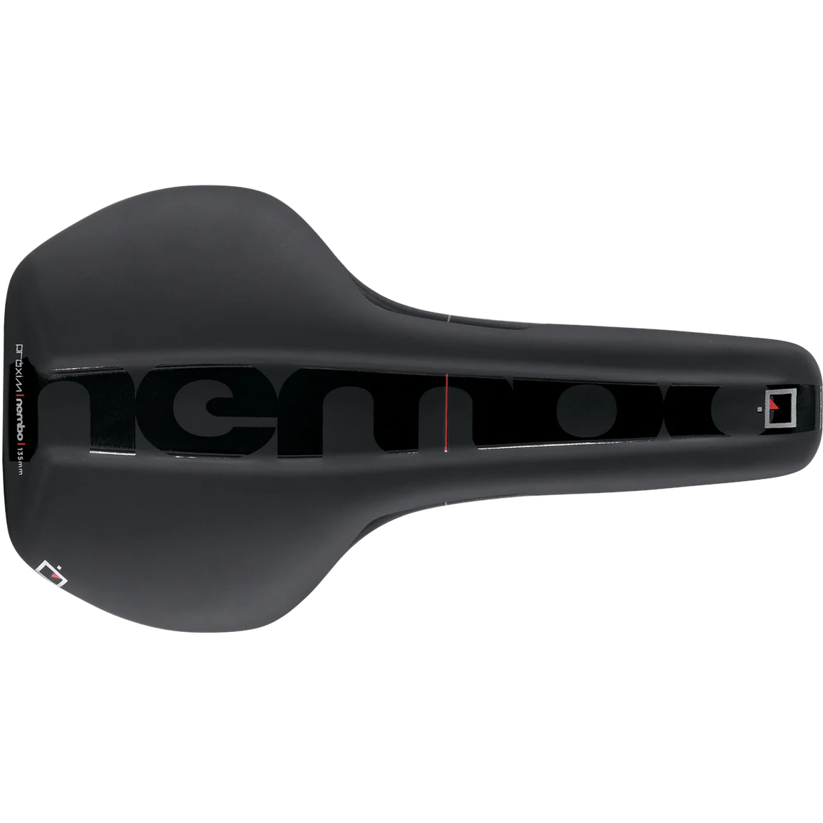 PROLOGO PROXIM NEMBO 145mm Riciclato Sella con binari in acciaio Nero
