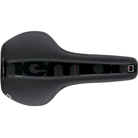 PROLOGO PROXIM NEMBO 145mm Riciclato Sella con binari in acciaio Nero