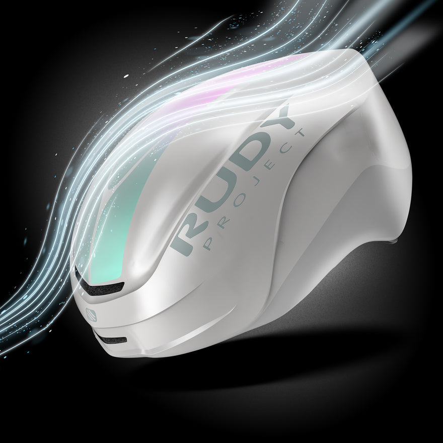 RUDY PROJECT NYTRON PRO Casco da strada Bianco Iridescente Opaco