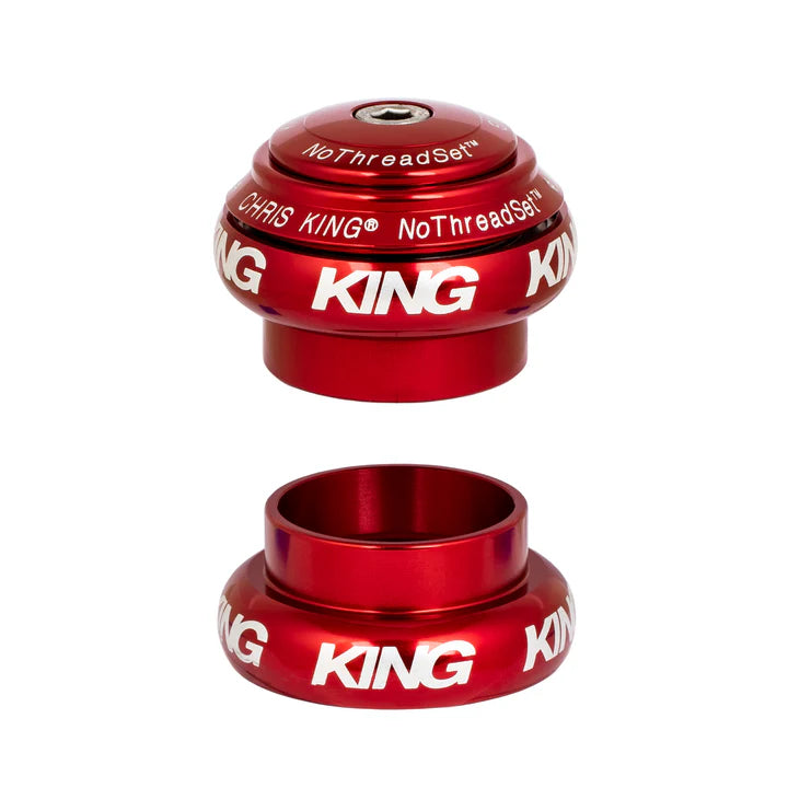 Serie sterzo esterna CHRIS KING NOTHREADSET 1"1/8 EC34 Rossa