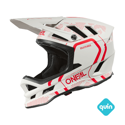 O'NEAL BLADE POLYACRYLITE STRIKE Casco MTB Bianco/Rosso