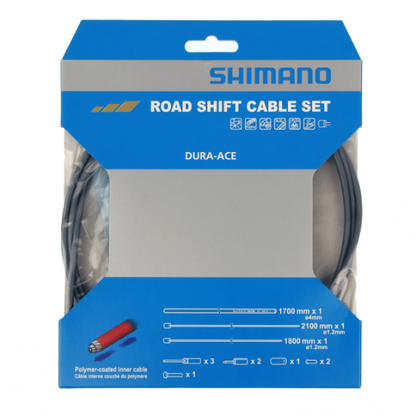 Kit Cavi e Guaine per Deragliatore SHIMANO DURA-ACE 9000 Polimero Grigio
