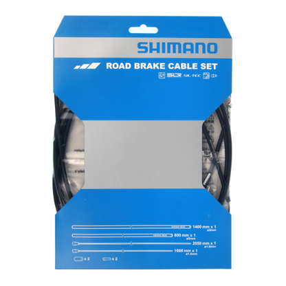 Kit Cavi e Guaine Freno SHIMANO PTFE Nero