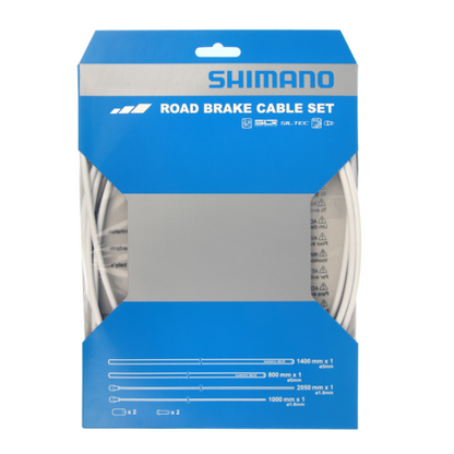 Kit Cavi e Guaine Freno SHIMANO PTFE Bianco