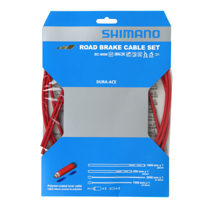 Kit Cavi e Guaine per Freno SHIMANO DURA-ACE 9000 Rosso