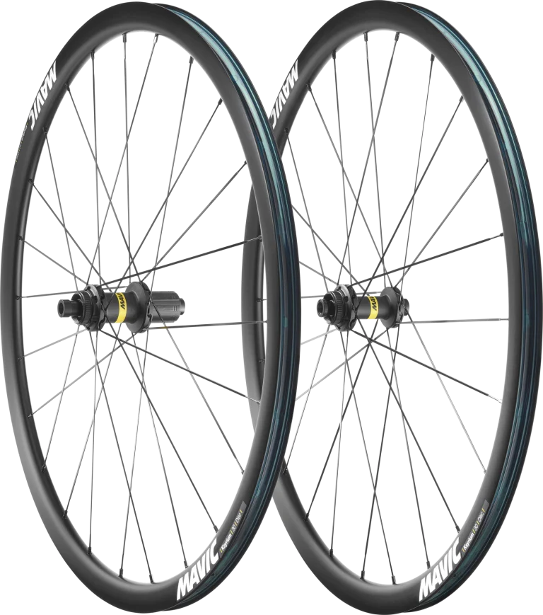 Coppia di ruote MAVIC KSYRIUM 30 DISC con pneumatici (bloccaggio centrale)