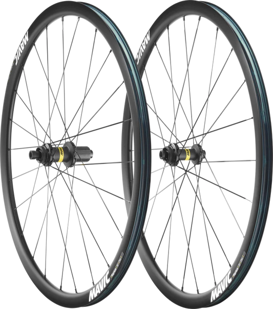 Coppia di ruote MAVIC KSYRIUM 30 DISC con pneumatici (bloccaggio centrale)