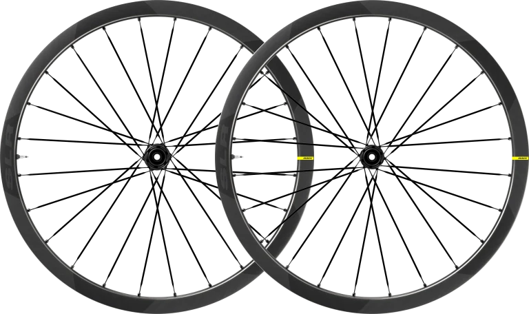 Coppia di ruote MAVIC COSMIC SLR 32 DISC con pneumatici (bloccaggio centrale)