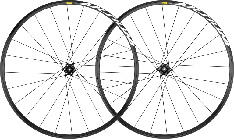 Coppia di ruote MAVIC AKSIUM DISC con pneumatici (bloccaggio centrale)