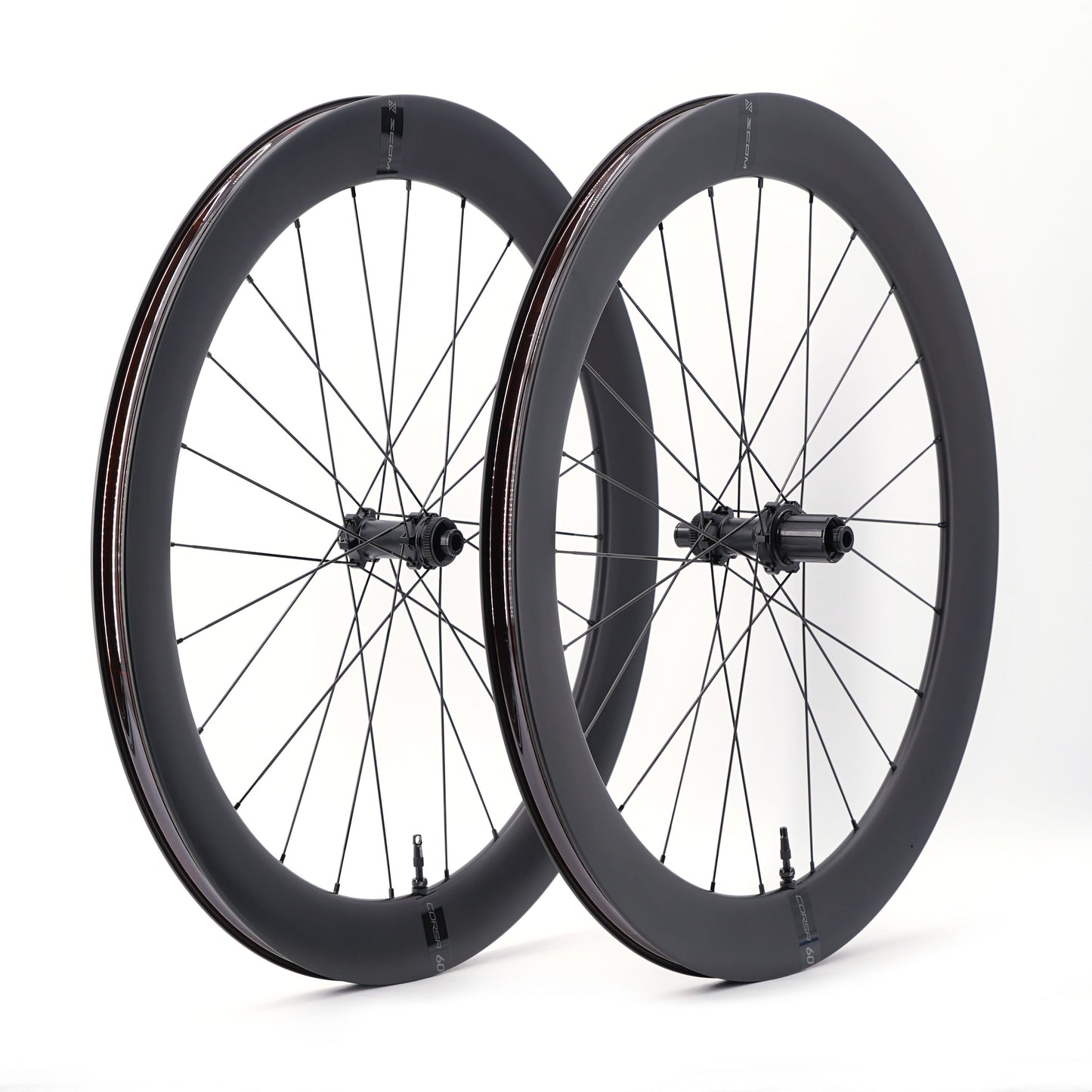 Coppia di ruote SCOM CORSA 60 Tubeless Ready (bloccaggio centrale)