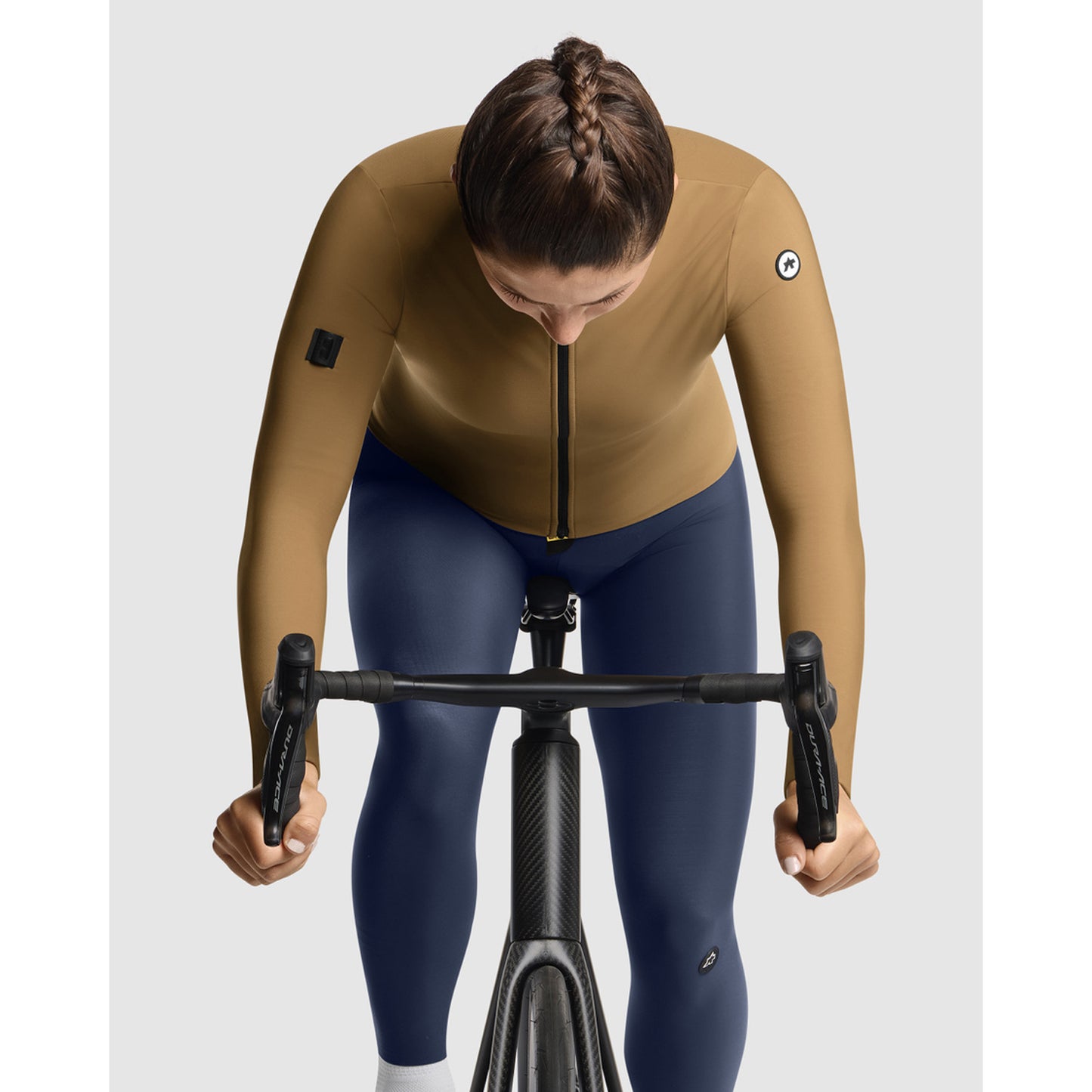 Maglia ASSOS UMA GT C2 a manica lunga da donna Bronzo Cenere