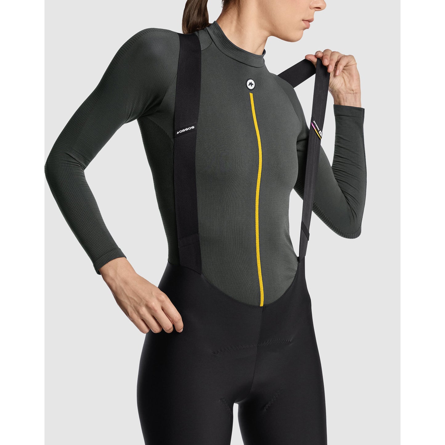 ASSOS WOM P1 - Intimo a maniche lunghe da donna Grigio antracite