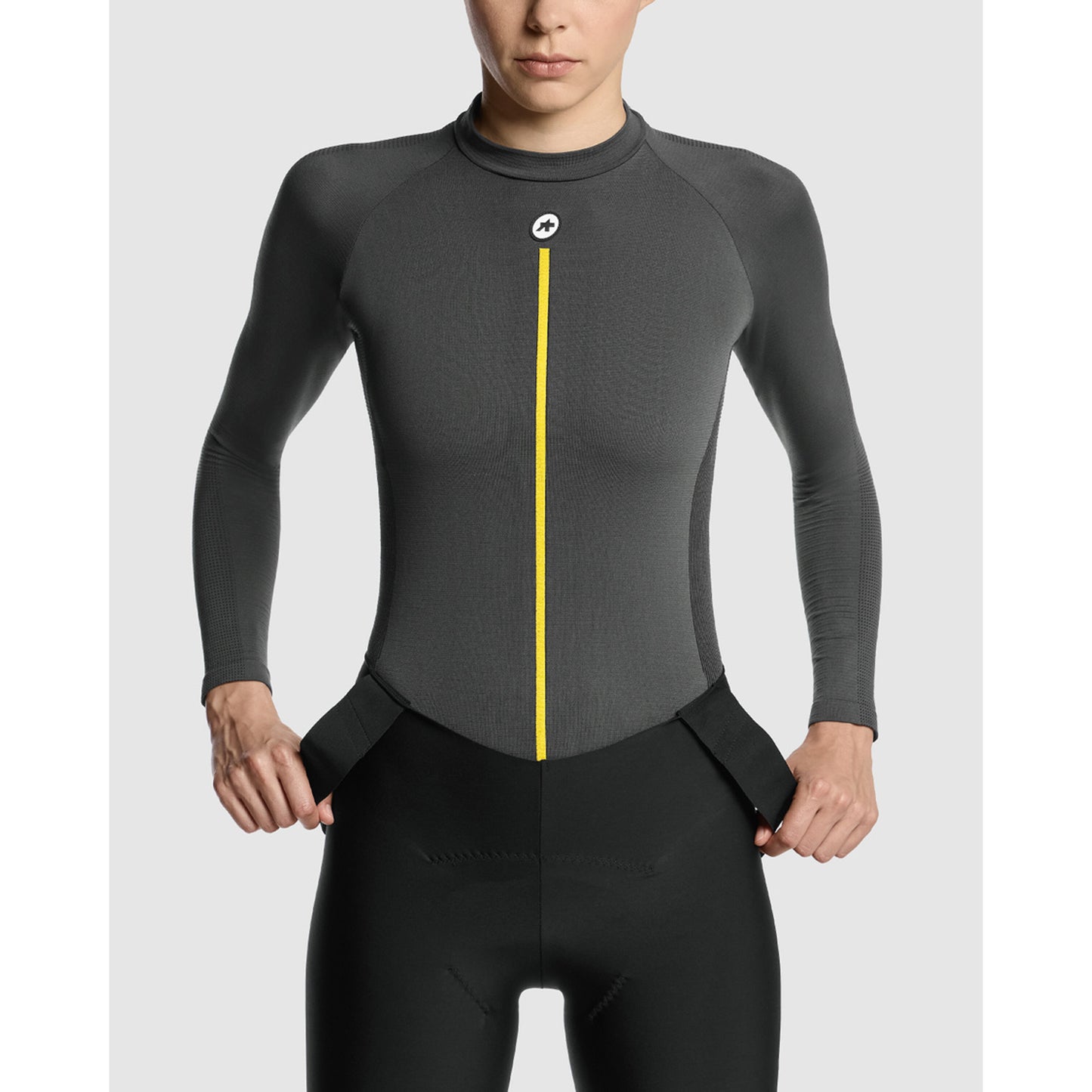 ASSOS WOM P1 - Intimo a maniche lunghe da donna Grigio antracite